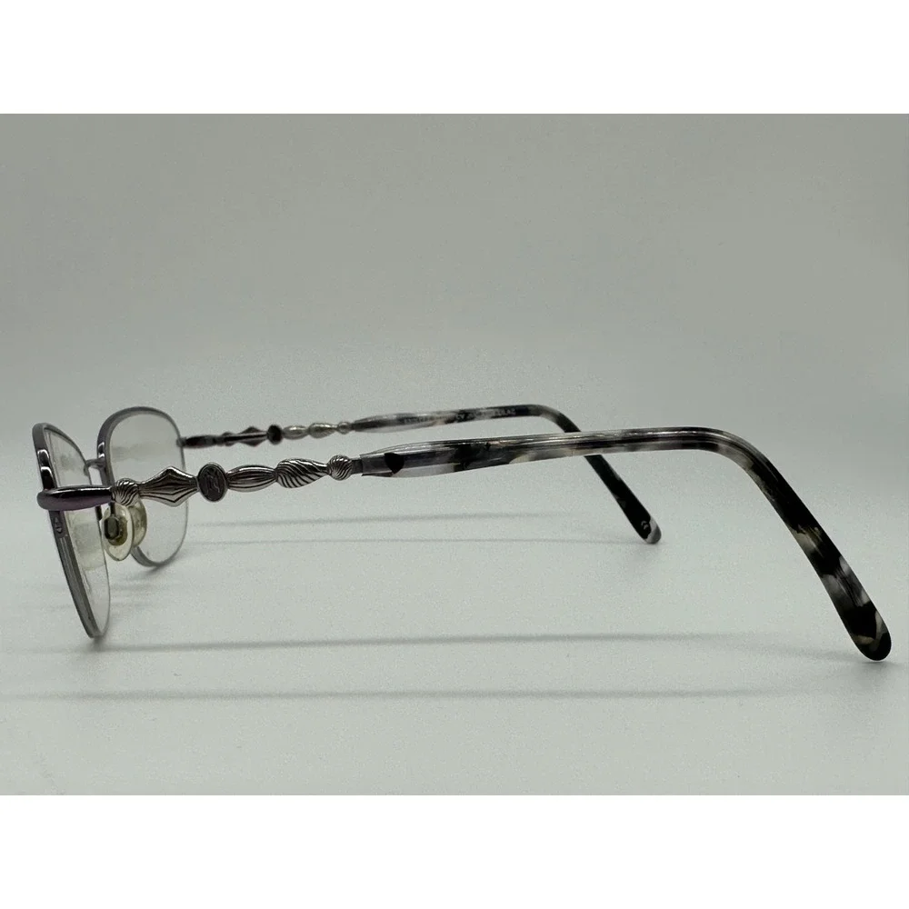 Jessica McClintock Purple Metal Half Rim Eyeglasses 53-17-135 -‎ Frames Only
